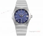 (VS Factory) Swiss Omega Constellation Blue Dial Stainless Steel 38mm Replica Watch